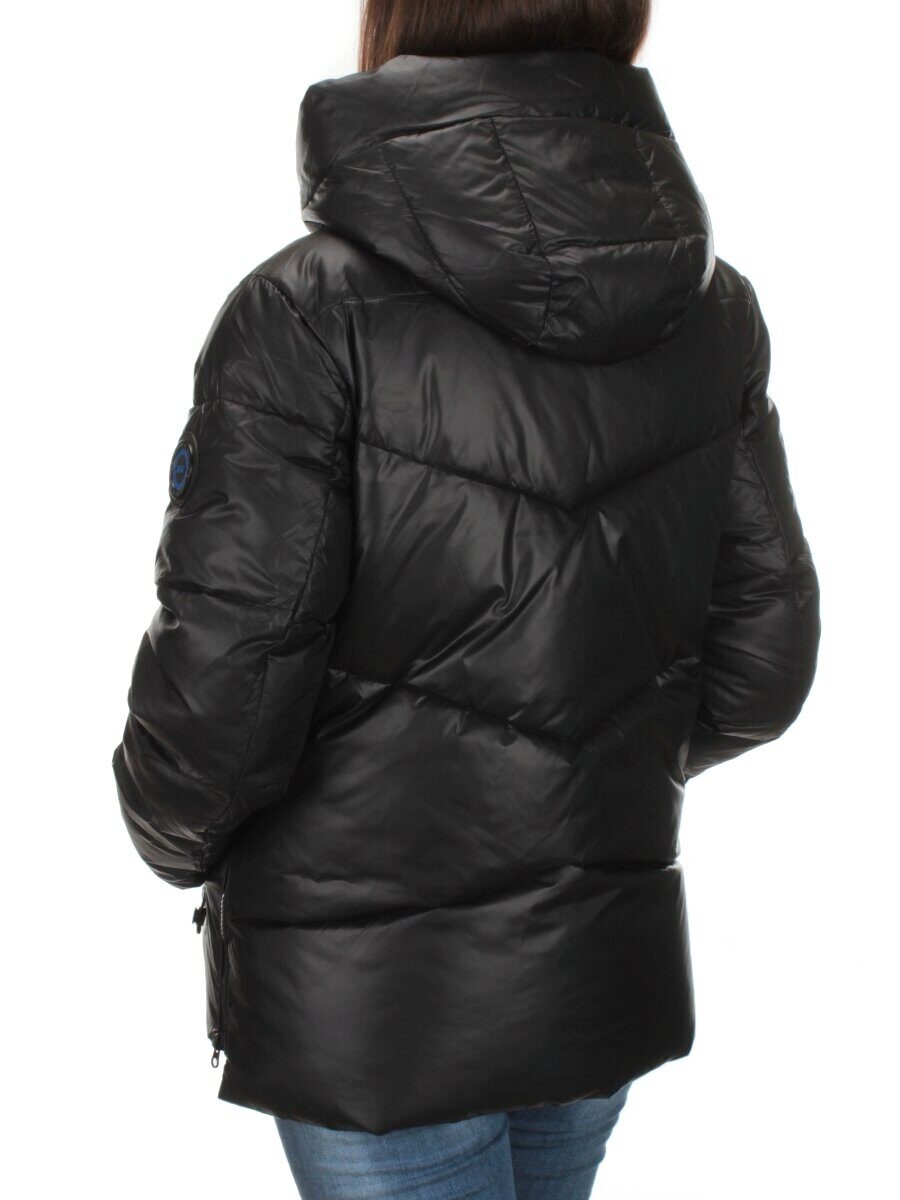 21069 BLACK Куртка зимняя женская Flance Rose (200 гр. холлофайбер)