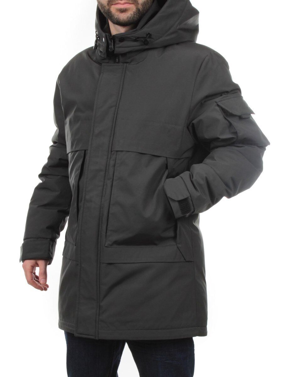 8896 GRAY GREEN Куртка мужская зимняя облегченная (130 гр. холлофайбер)