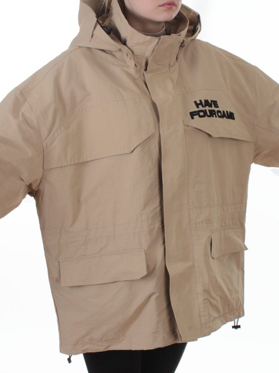 3094 BEIGE Куртка демисезонная женская (100 гр. холлофайбер)