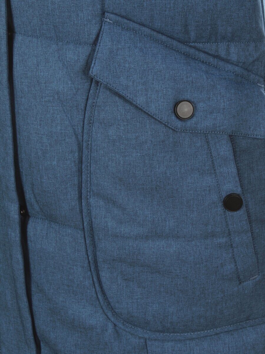 350 BLUE Пальто женское зимнее (200 гр. холлофайбер)