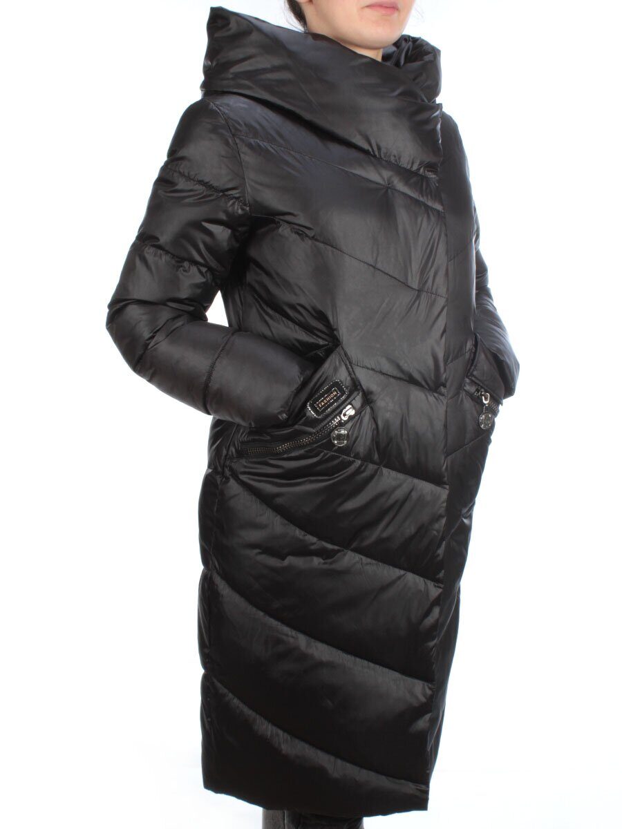 8351 BLACK Пальто женское зимнее JARIUS (200 гр. холлофайбера)