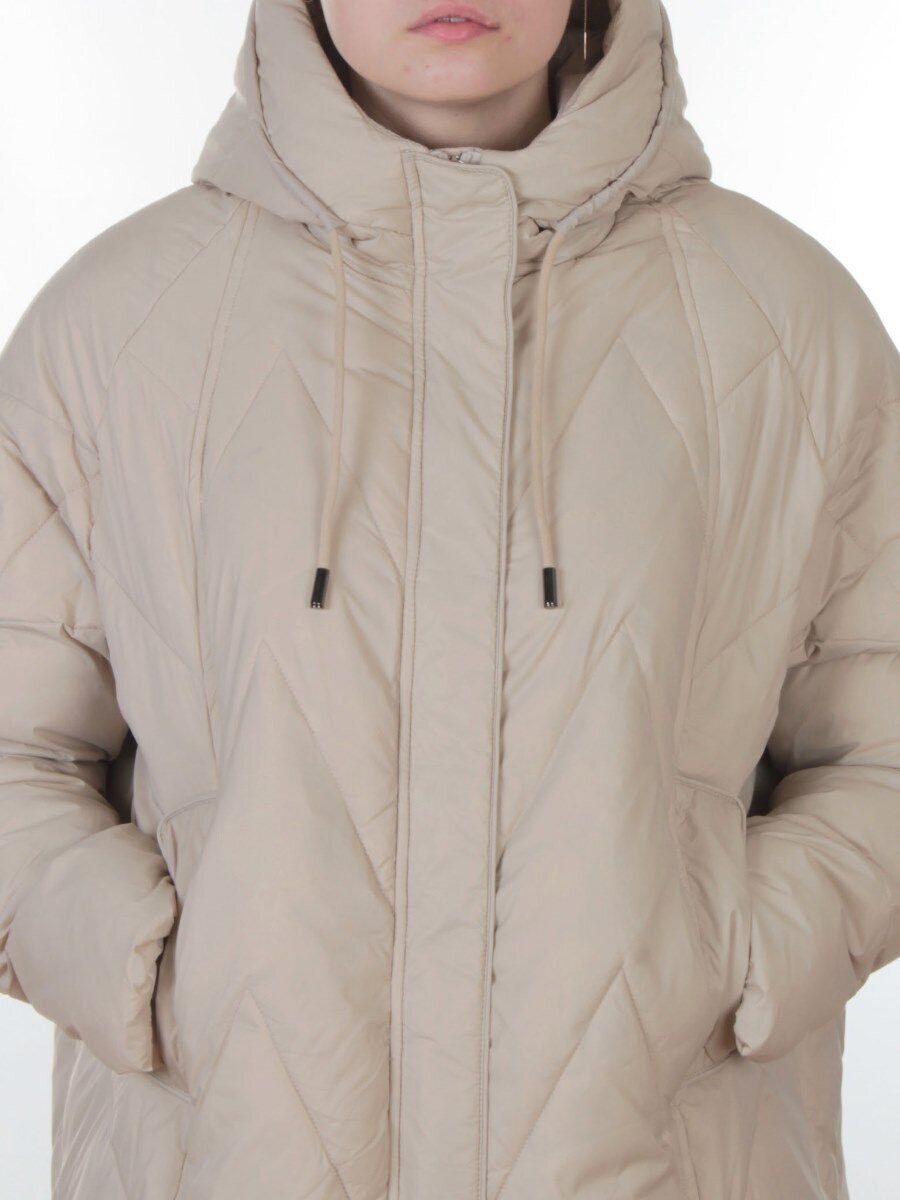 3080 BEIGE Пуховик женский (утиный пух)