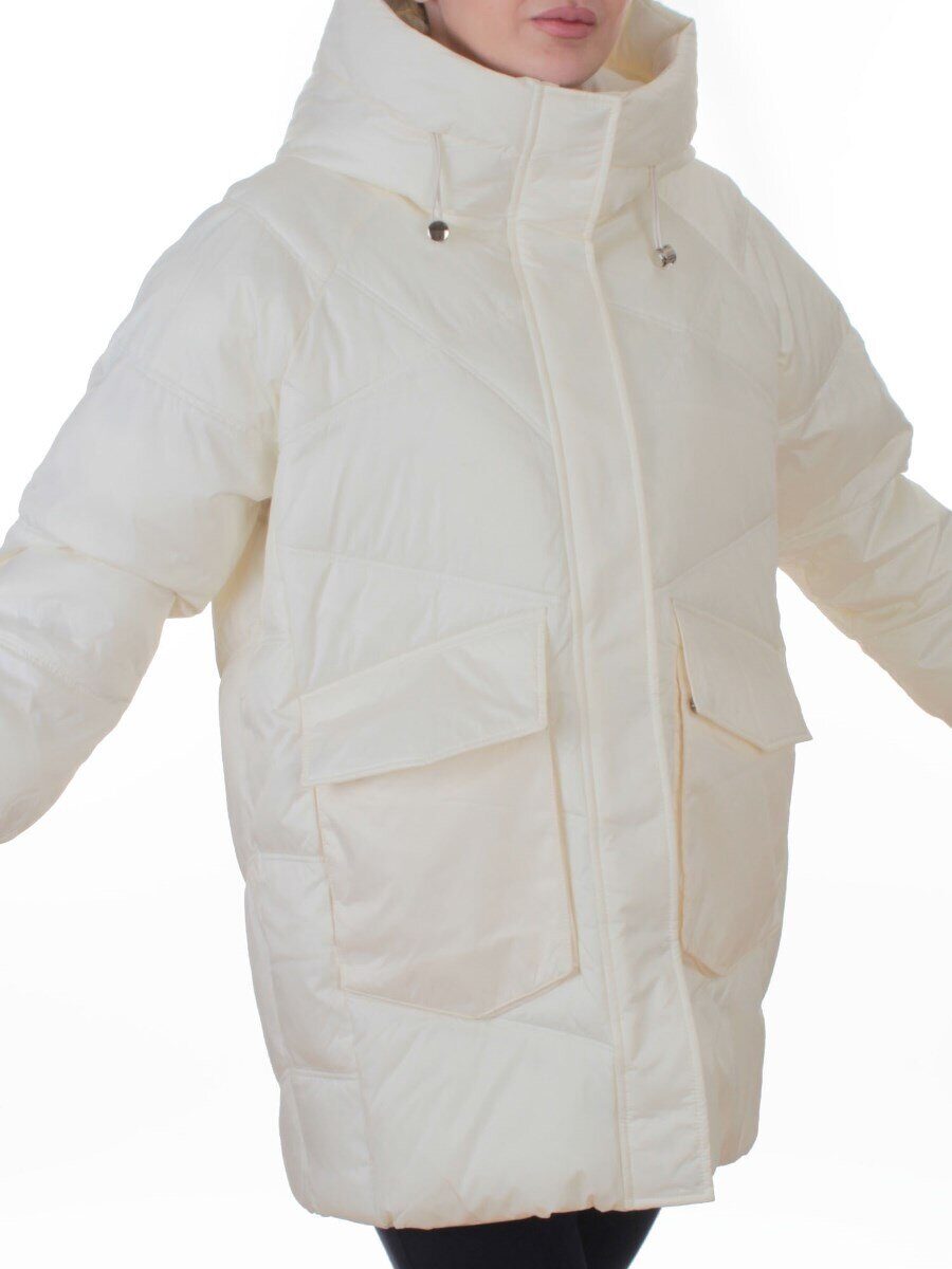 EB2819 MILK Куртка зимняя женская (200 гр. холлофайбер)