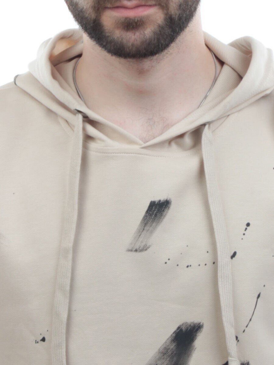 2623 BEIGE Толстовка мужская (75% хлопок, 20% полиэстер, 5% спандекс)