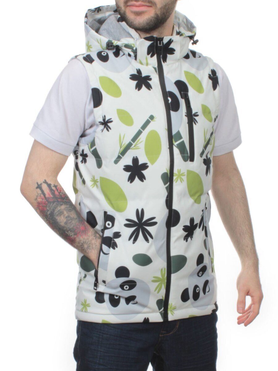 2119 WHITE Жилет мужской (100 гр. синтепон)