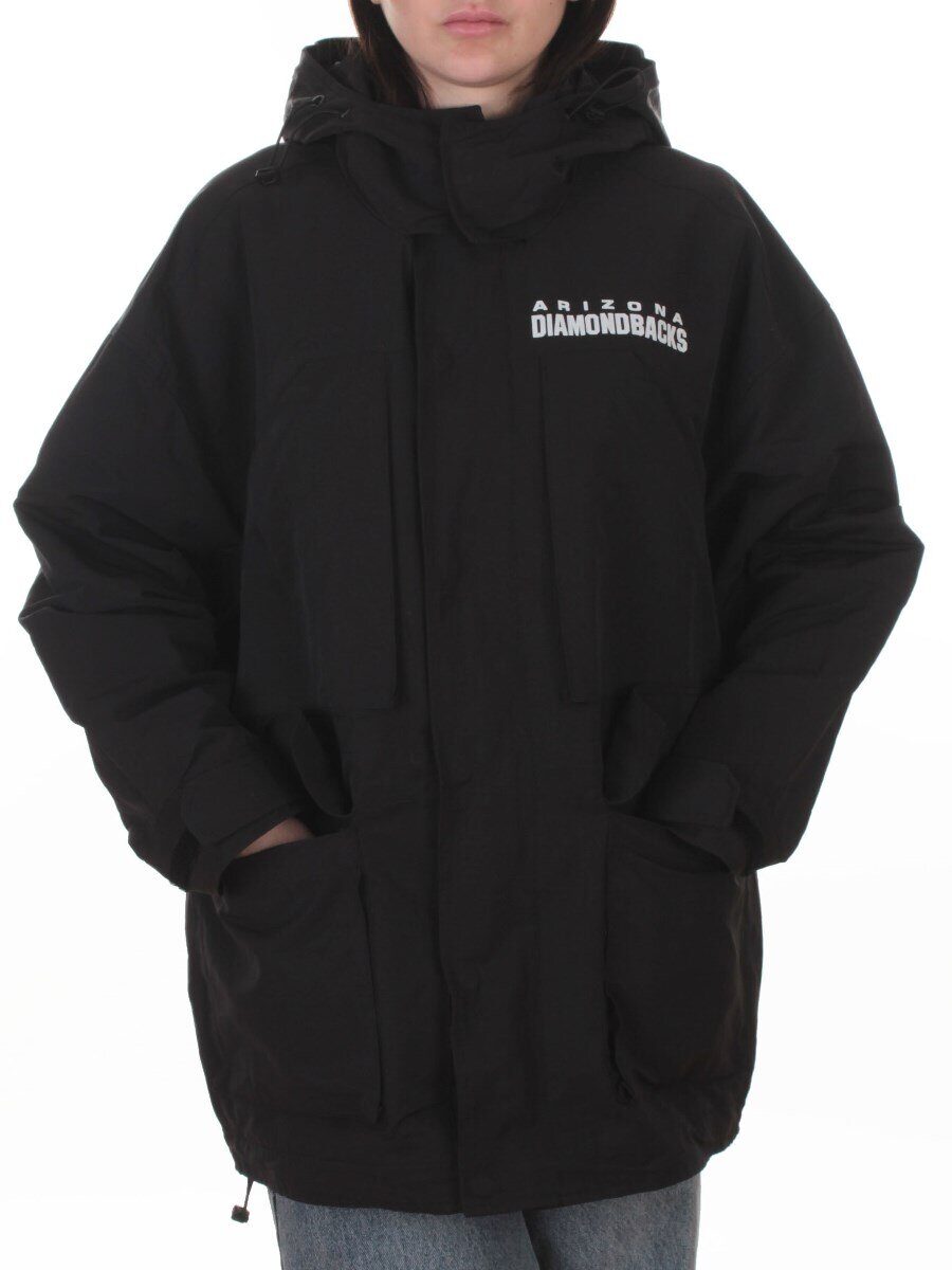 3106 BLACK Куртка демисезонная женская (100 гр. холлофайбер)