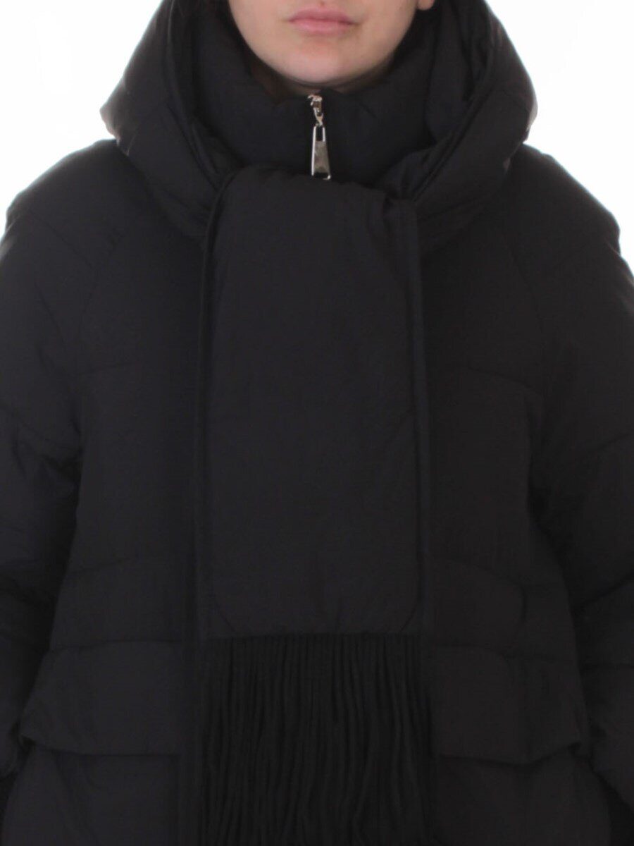 H781 BLACK Куртка зимняя женская (200 гр. холлофайбер)