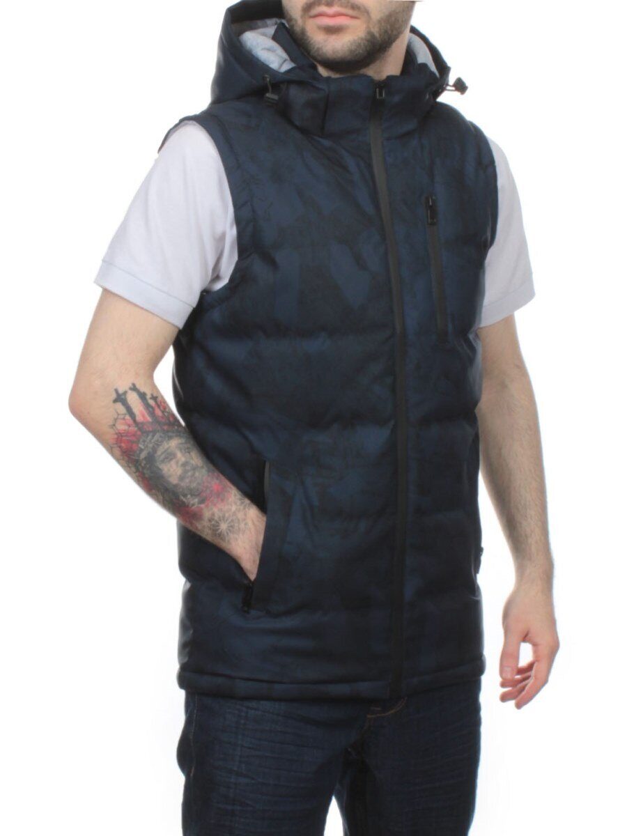 2121 DK. BLUE Жилет мужской (100 гр. синтепон)