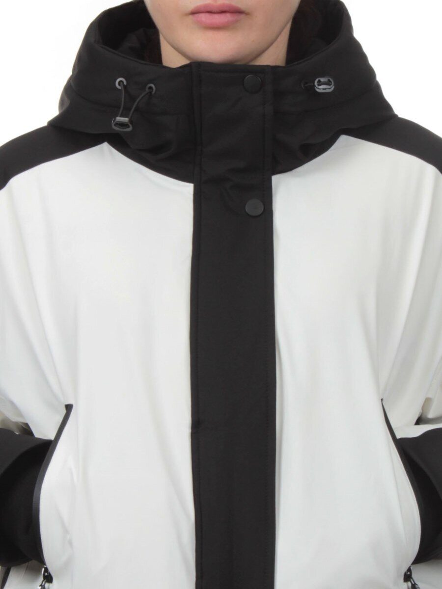 H24-381 BLACK WHITE Куртка зимняя женская (80% пух / 20% перо) L - 46 российский