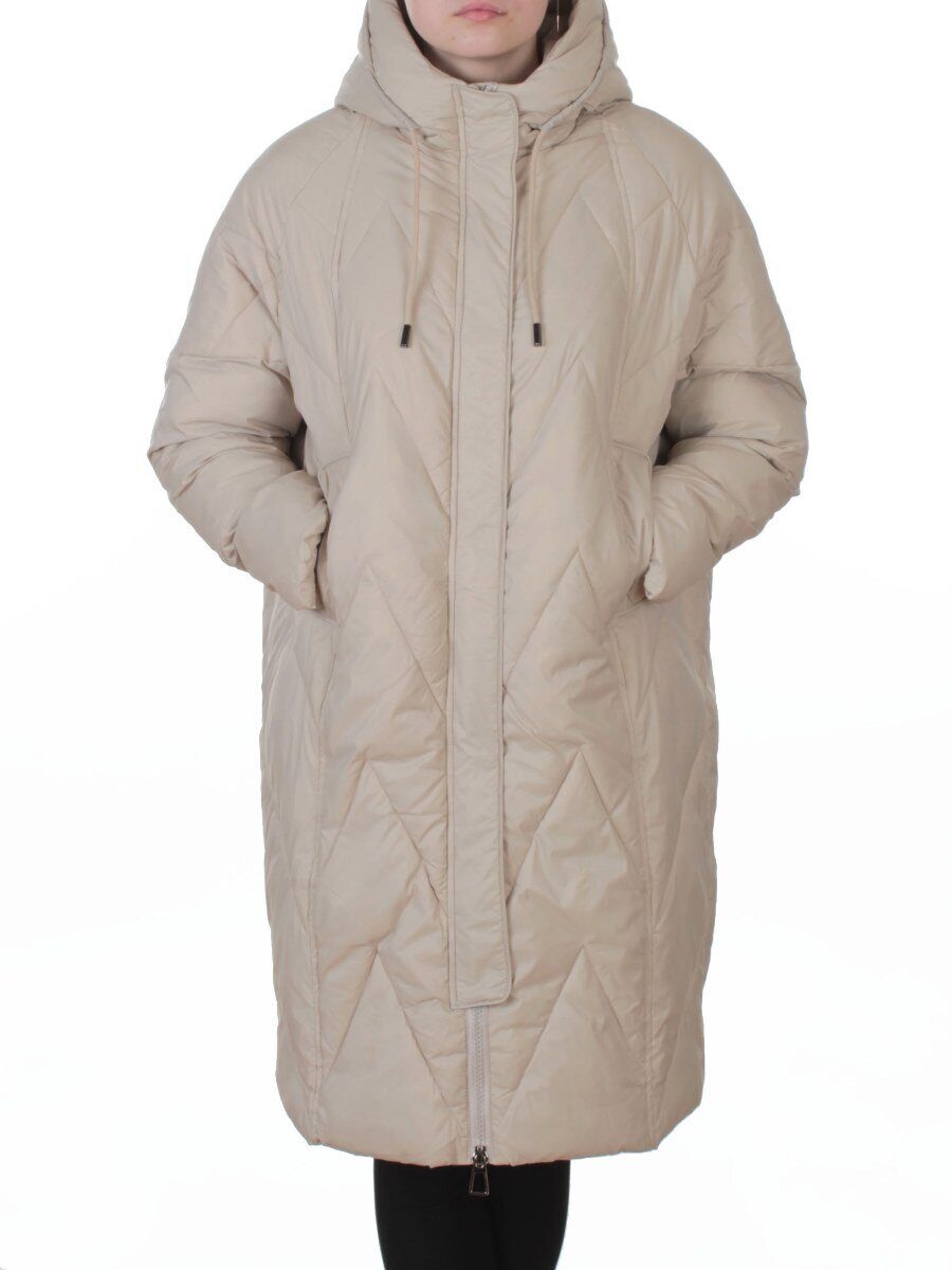 3080 BEIGE Пуховик женский (утиный пух)