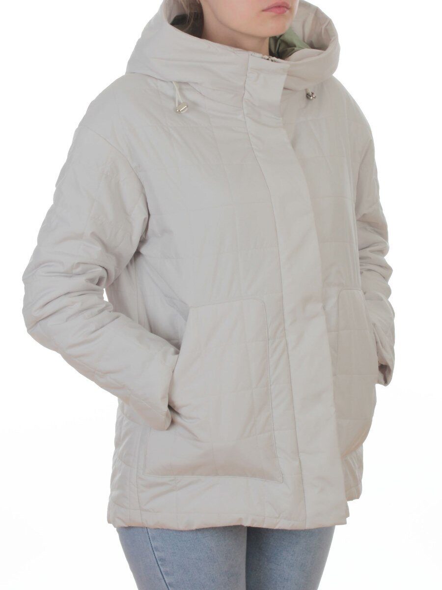 9607 MILK Куртка стеганная демисезонная женская (100 гр. холлофайбер)