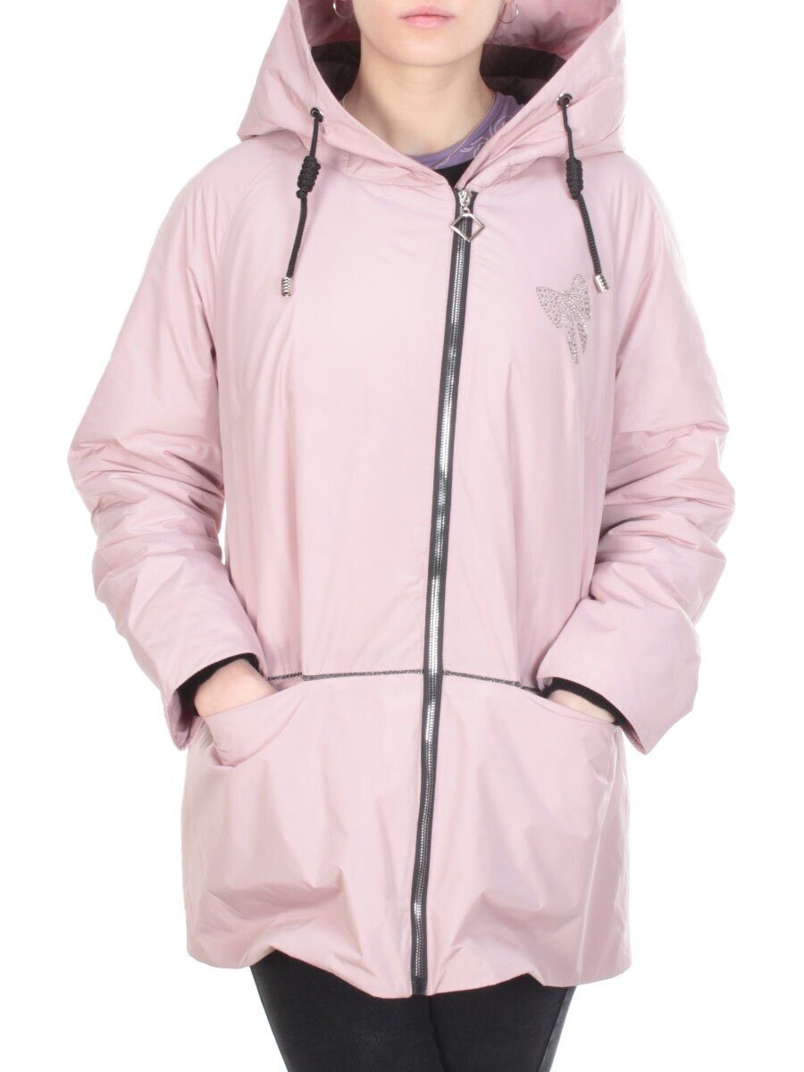 6233-2 PINK Куртка демисезонная женская AMAZING (100 гр.синтепона)