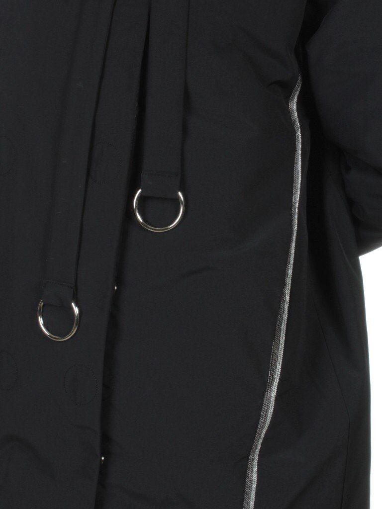260 BLACK Пальто женское свободного кроя Visdeer