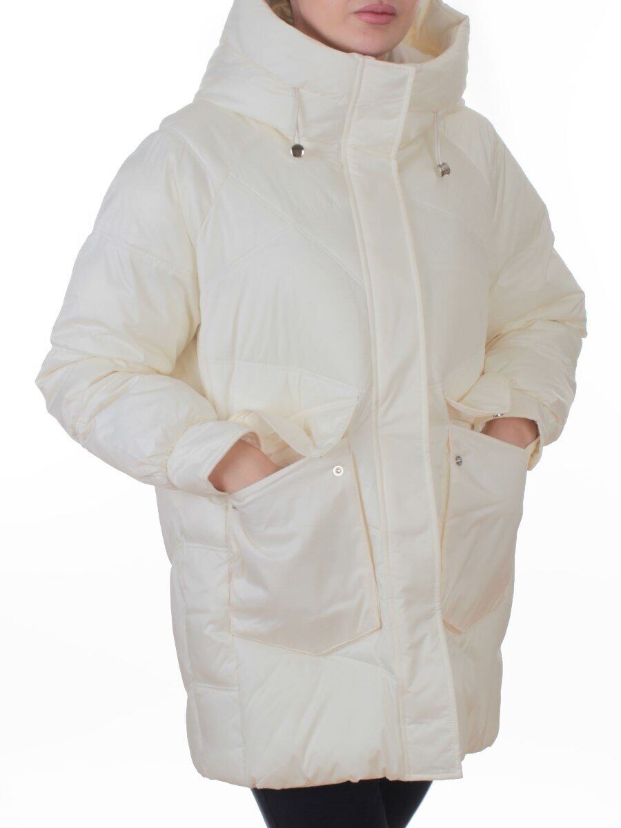 EB2819 MILK Куртка зимняя женская (200 гр. холлофайбер)