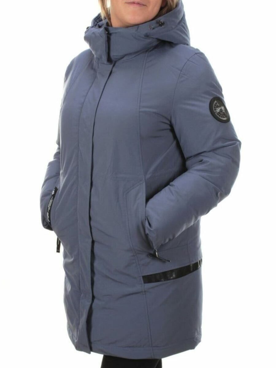 M2007 GRAY/LT. BLUE Пальто зимнее женское MARIA