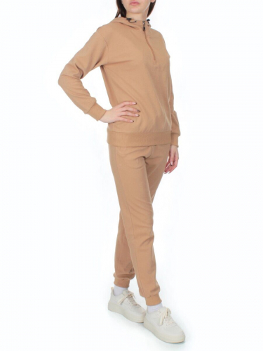 NO06 BEIGE Костюм спортивный женский (хлопок 90%, полиэстер 10%)