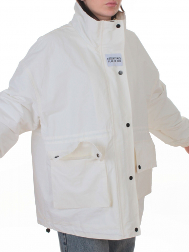 3089 WHITE Куртка демисезонная женская (100 гр. холлофайбер)