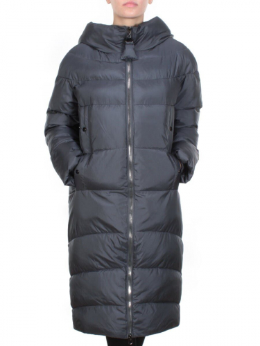 2116 DARK GRAY Пальто зимнее женское MELISACITI (200 гр. холлофайбера)