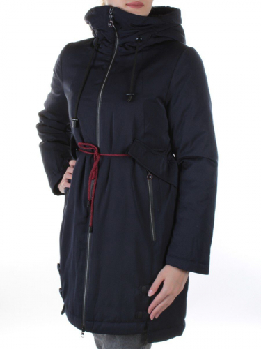 18602 DK. BLUE Пальто зимнее удлиненное Kaffir Lily