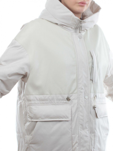 M24-211 LT. BEIGE Куртка демисезонная женская (100 гр. синтепон)
