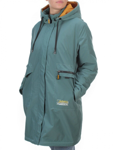 22-908 GRAY/GREEN Куртка демисезонная женская (100 гр. синтепон) PLOOEPLOO