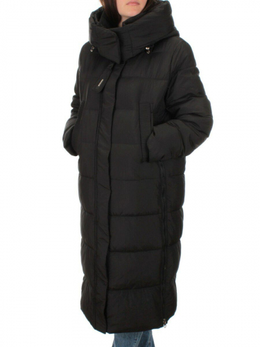 2109 BLACK Пальто зимнее женское (200 гр. холлофайбер)