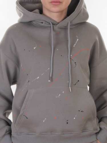 006 GRAY Костюм спортивный зимний женский (95% хлопок, 5% полиэстер)
