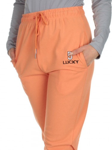 Q-02 ORANGE Брюки спортивные женские (85% хлопок, 15% полиэстер)