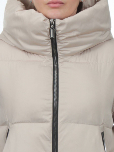 868 LT. BEIGE Пальто зимнее женское (170 гр. холлофайбер)