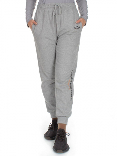 Q-03 GRAY Брюки спортивные женские (85% хлопок, 15% полиэстер)