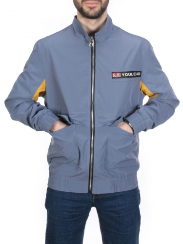 11133 GRAY/BLUE Ветровка мужская Bluoltre (100% полиэстер)