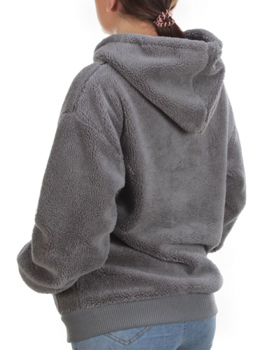 108 GRAY Худи женское Тедди на флисе