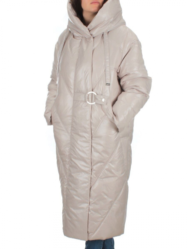 22-203 BEIGE Пальто зимнее женское (200 гр. тинсулейт)