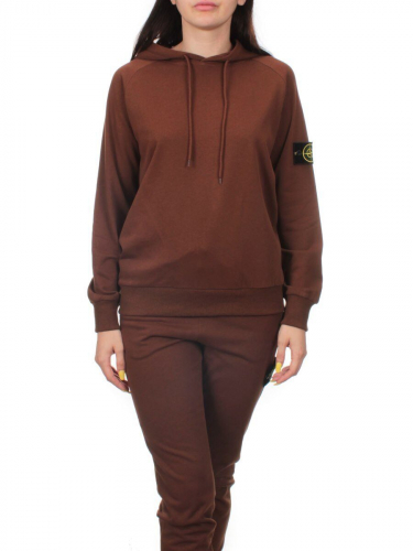 E102 BROWN Костюм спортивный женский (хлопок 90%, полиэстер 10%)