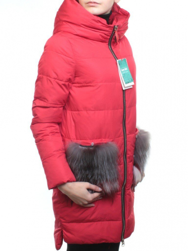 Y017-617 RED Пальто зимнее женское (био-пух)