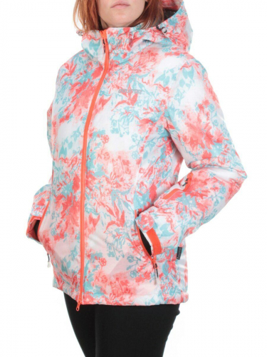 W1605-2 PINK PRINT Куртка горнолыжная женская ERUITOR (100 гр. холлофайбера)