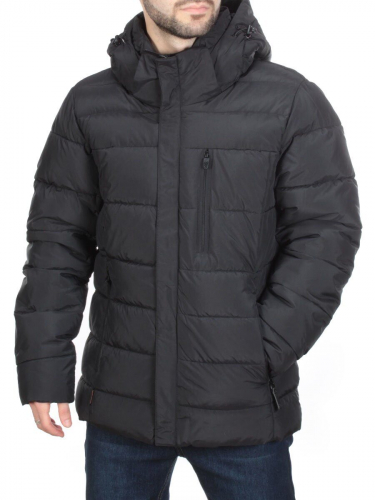 4018-L BLACK Куртка мужская зимняя ROMADA (200 гр. холлофайбер)