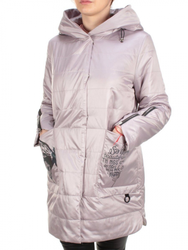 ZW-2181-C LT. BEIGE Куртка демисезонная женская BLACK LEOPARD (100 гр.синтепона)