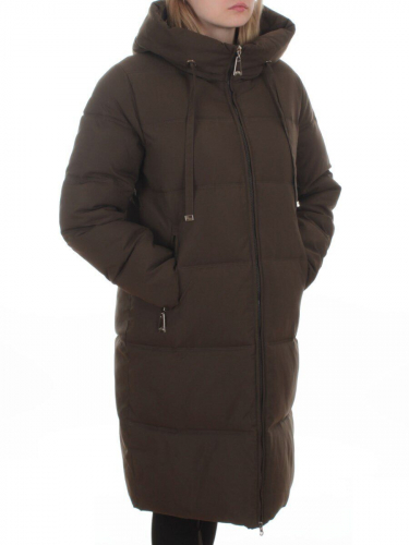 235 DK. GREEN Пальто зимнее женское (200 гр. холлофайбер)