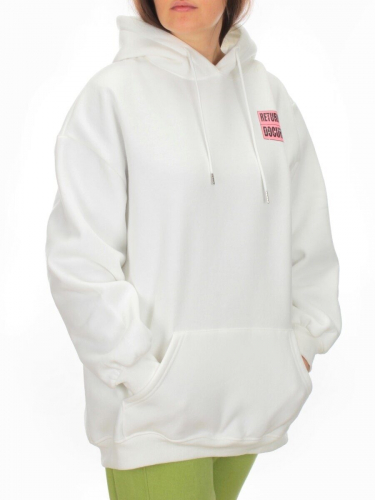 KD722 WHITE Худи женское на флисе