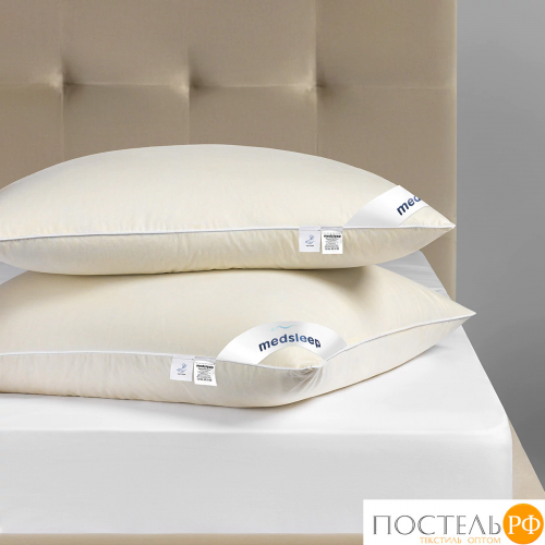 MEDSLEEP МУЛАРД M Подушка 50х70, 1пр.,хлопок-тик/пух-перо, 1300г