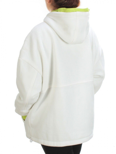 2561 WHITE/YELLOW Худи женское (50 гр. синтепон)