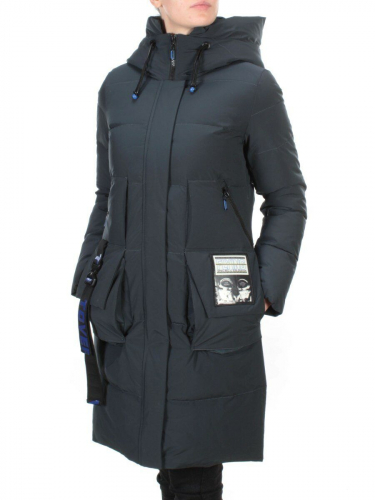 20-901 AQUAMARINE Пальто зимнее женское HAPPYSNOW (150 гр. холлофайбера)