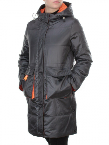 8188 DK. GRAY Пальто демисезонное женское Cloud Lag Cat (100 гр. синтепон)