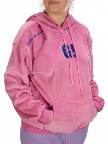 7004-6 PINK Худи женское на флисе