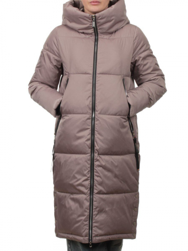 868 BEIGE Пальто зимнее женское (170 гр. холлофайбер)