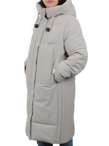 23073 LIGHT BEIGE Пальто зимнее женское (холлофайбер 200 гр.)