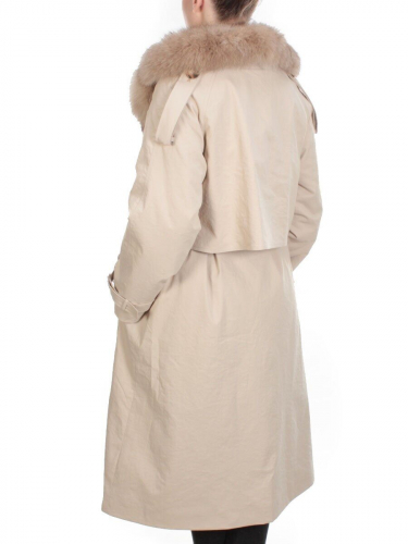 21003 BEIGE Пальто зимнее женское MAILILUO (150 гр. холлофайбера)