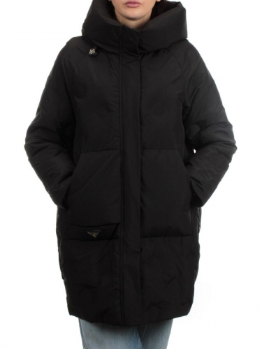 289 BLACK Куртка зимняя женская (150 гр. холлофайбер)