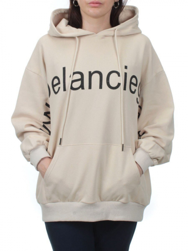 3262 BEIGE Худи женское (95% хлопок, 5% эластан)